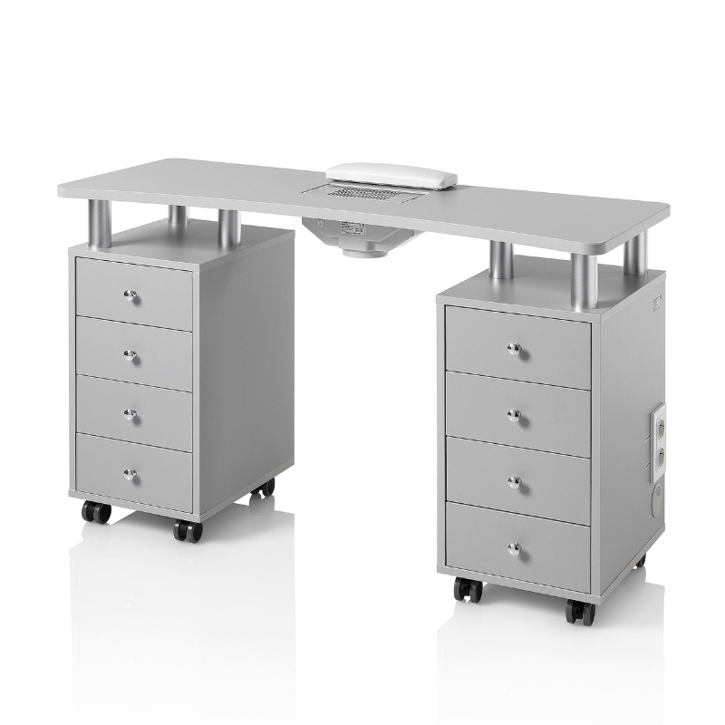 Pro 2 Manicure Table with Built-in Vacuum Cleaner Double Dresser