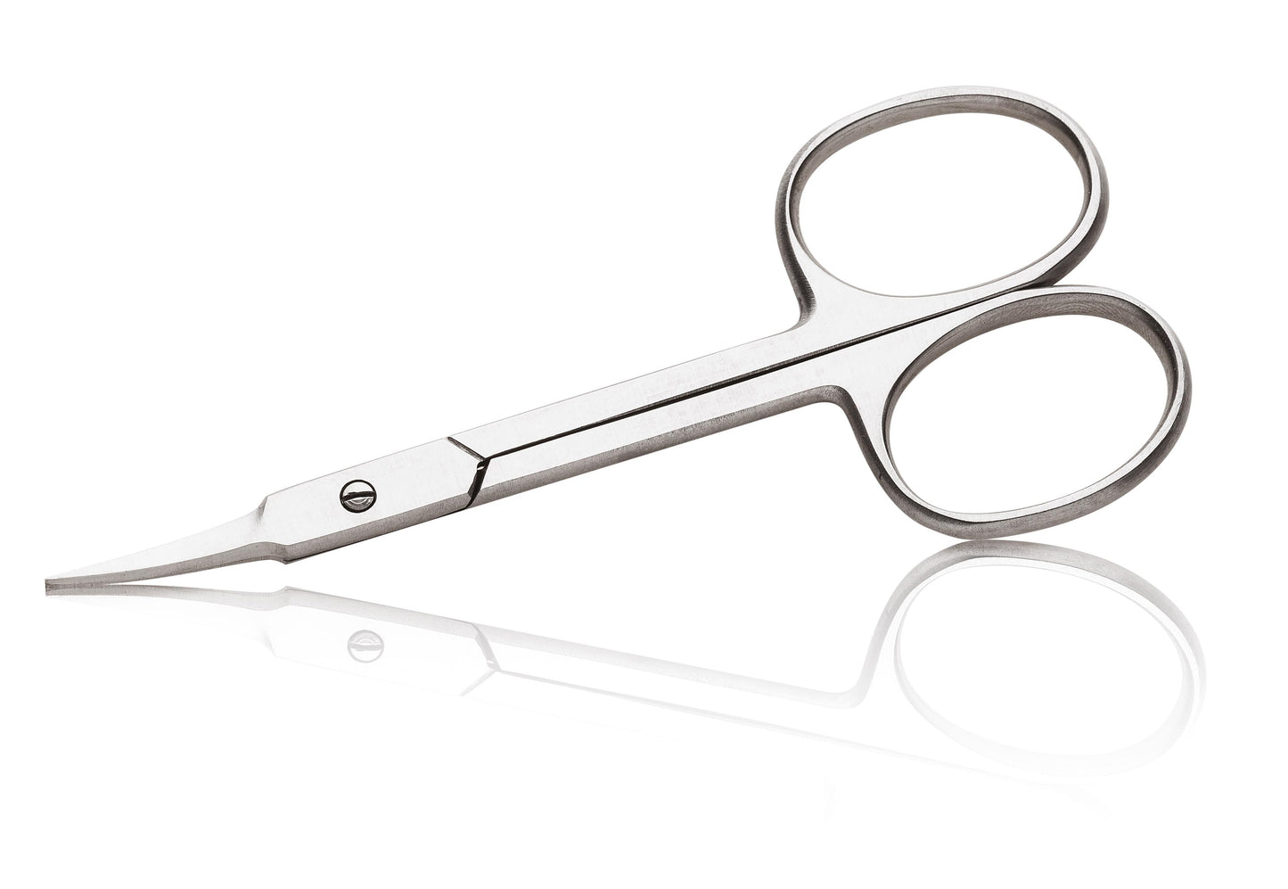 Nail scissors with very fine curved tip