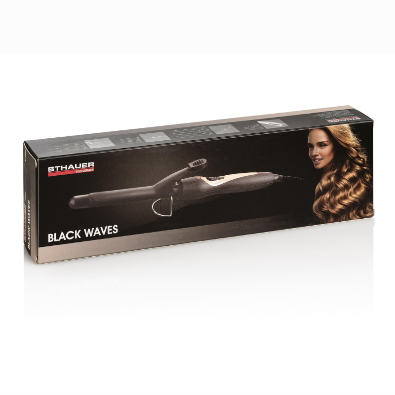 Sthauer Black Waves Tourmaline Ceramic Hair Curler 25mm